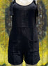 Black romper by Shiying Fashion featuring a fitted sleeveless design and casual style, perfect for summer wear.