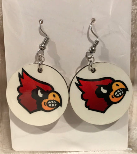 Earring Babe Boutique. These Cardinal dangle earrings are made from hard material. 