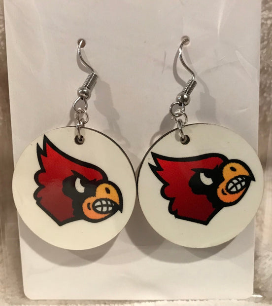 Earring Babe Boutique. These Cardinal dangle earrings are made from hard material. 