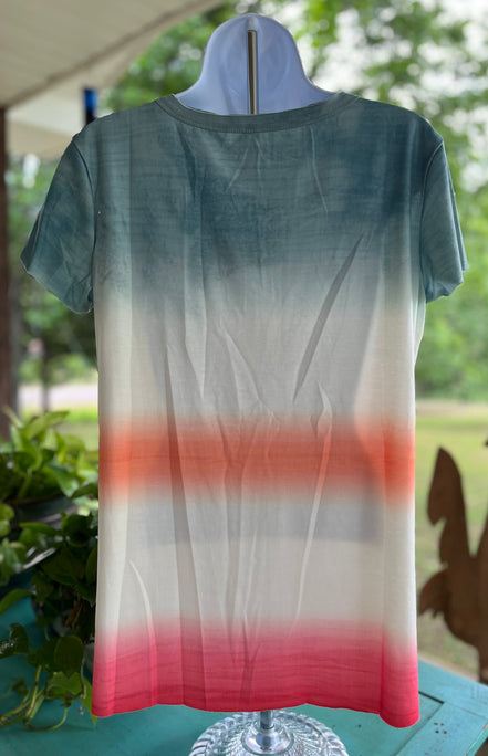 Colorful tie dye tee from Shiying Fashion featuring vibrant, swirling patterns on soft fabric.