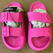 Roxoni slip-on sandals with cushioned straps and textured soles, perfect for casual summer wear.