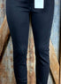 KanCan brand. These black skinny jeans are high rise with button fly. So stretchy that downsizing is suggested.