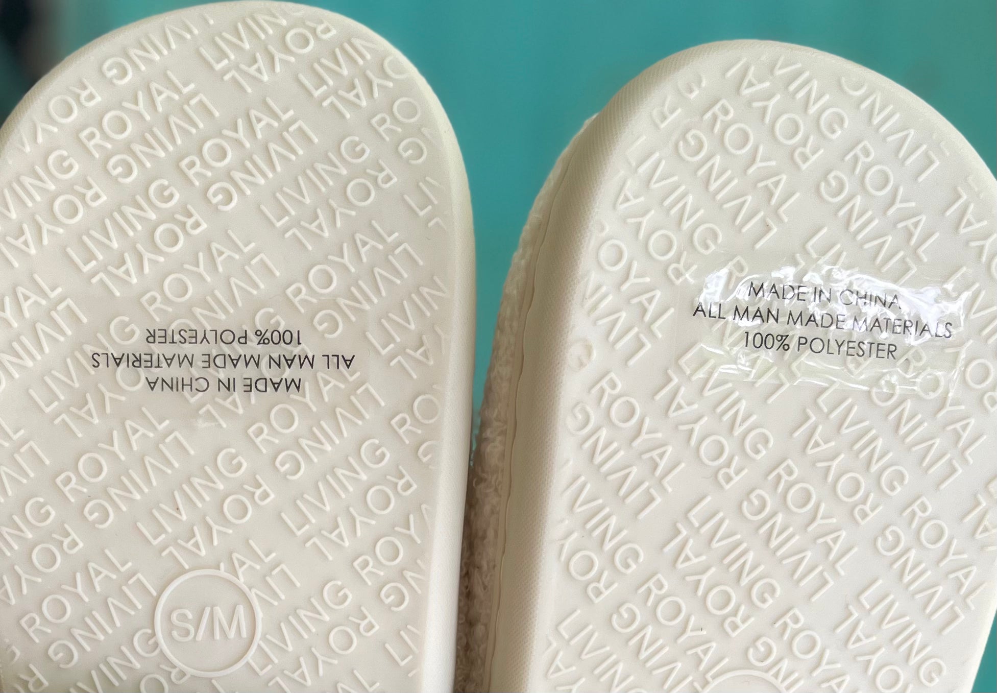 Living Royal Peace Slippers showing soft, cozy fabric and slip-on design for comfortable indoor wear.