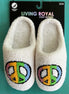 Living Royal Peace Slippers with soft fabric and cozy design, perfect for comfortable indoor wear.