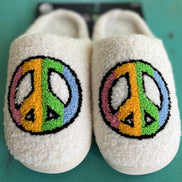 Living Royal Peace Slippers in soft, plush material with a cozy design, perfect for comfortable indoor wear.