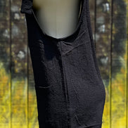 Black romper by Shiying Fashion featuring a stylish, sleeveless design with a fitted waist and casual chic look.