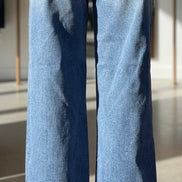 Men's blue denim jeans from Just Black Denim's The Cool Dad Jean collection, featuring a relaxed fit and classic style.