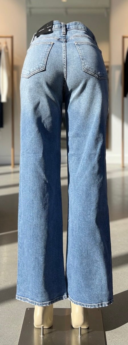Men's blue denim jeans from Just Black Denim's The Cool Dad Jean collection, featuring a relaxed fit and classic style.