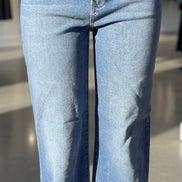 Light-wash Just Black Denim Cool Dad Jean with classic fit and front pockets, displayed on a neutral background.