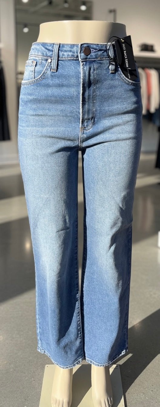 Light-wash Just Black Denim Cool Dad Jean with classic fit and front pockets, displayed on a neutral background.