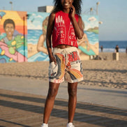 Kathmandu Imports mini shorts in a casual style, featuring a comfortable fit and neutral color, perfect for summer wear.