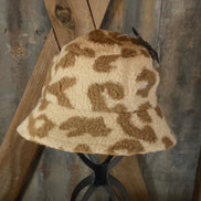 Beige and camel bucket hat by La Plaza Mall with wide brim and casual summer style.