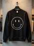 Oat Collective happy face sweatshirt top featuring a cheerful smiling face graphic on soft fabric, casual and comfortable wear
