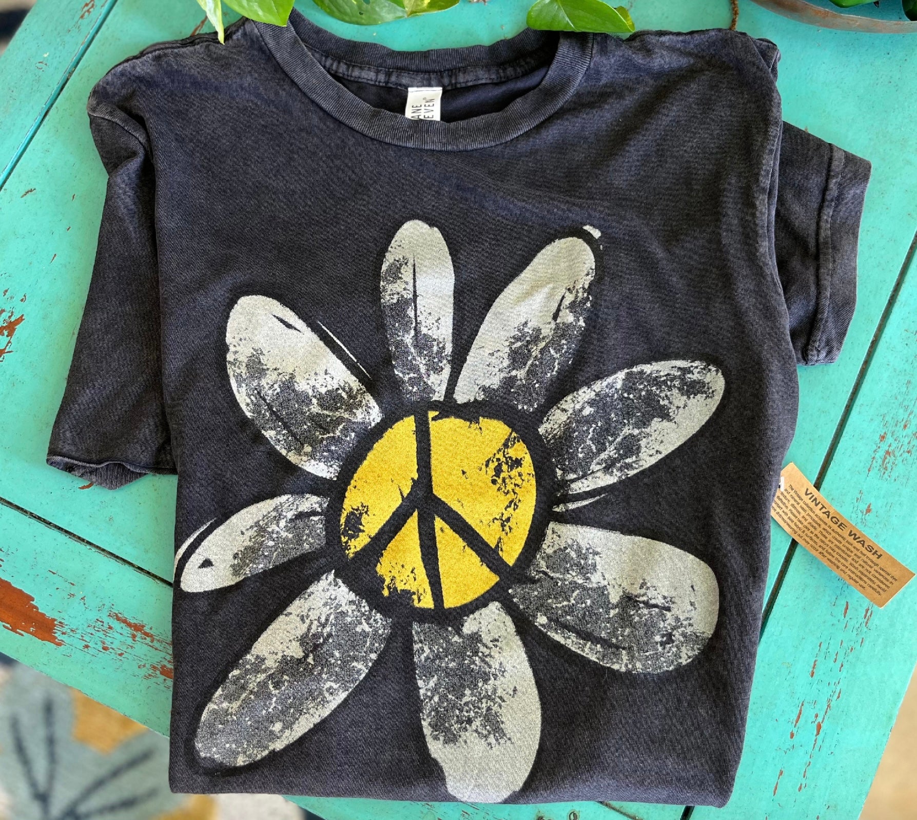 Dirty Daisy rag from One24 Rags featuring a colorful floral pattern on soft, durable fabric.