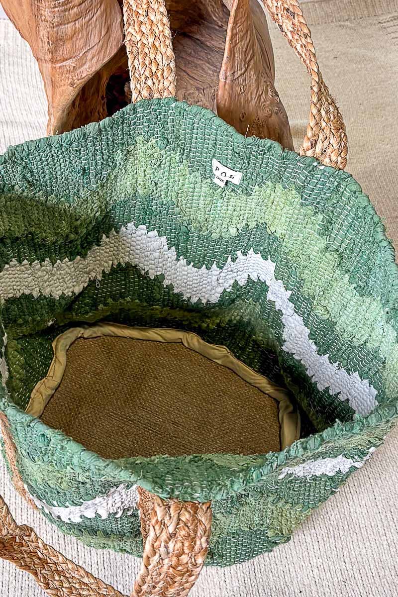 Green Wave Woven Tote Bag - OG Gilmore Girl 