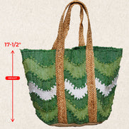 Green Wave Woven Tote Bag - OG Gilmore Girl 