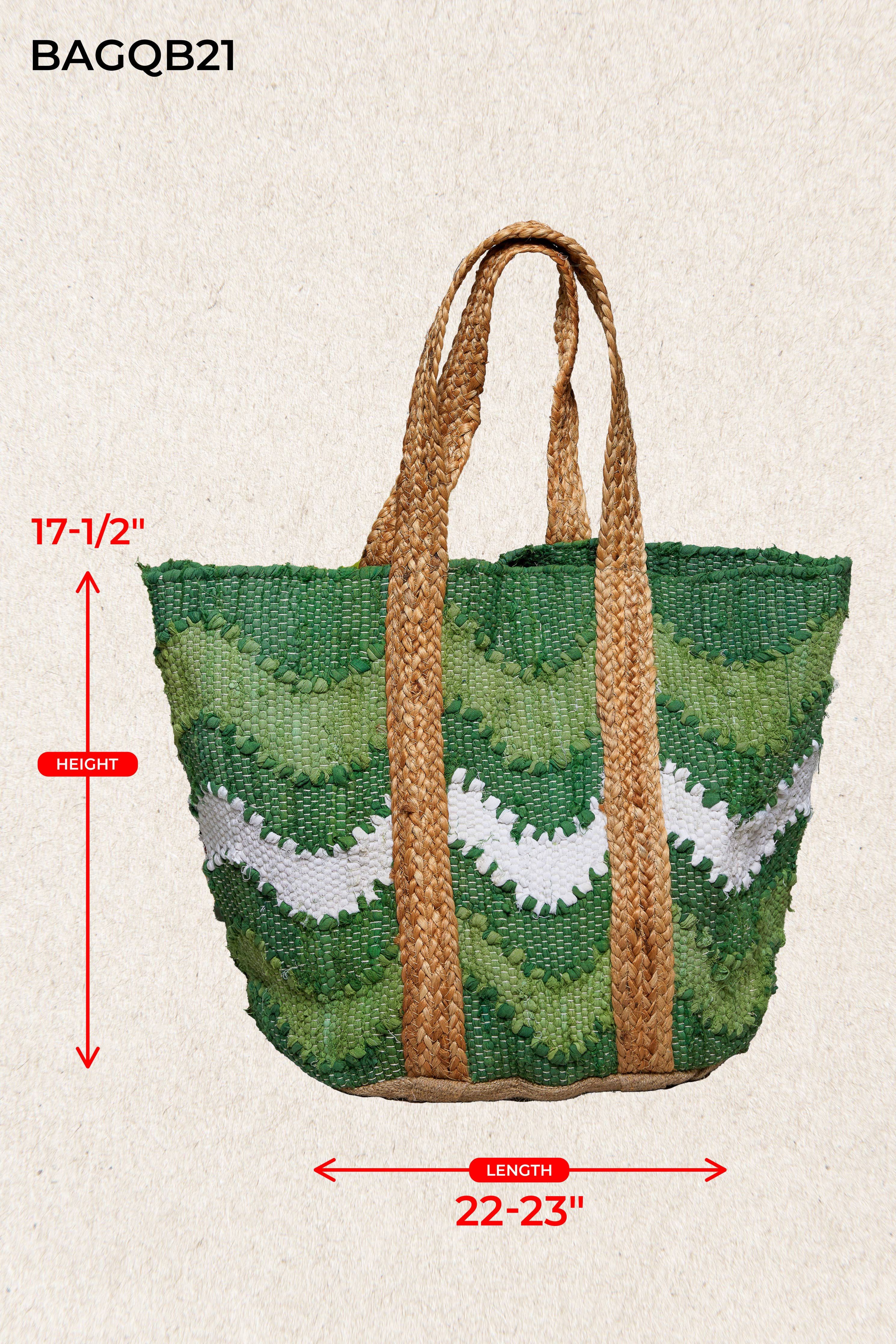Green Wave Woven Tote Bag - OG Gilmore Girl 