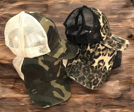 Pretty Simple Dallas distressed baseball cap featuring a worn, casual look and adjustable strap for a comfortable fit.