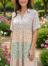 Floral print loose dress by Shopin La featuring lightweight fabric and relaxed fit, perfect for casual summer wear.