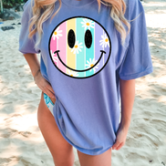 Adult small summer tee from Southern Backroad Tees LLC featuring a casual, lightweight cotton t-shirt in a bright summer color.