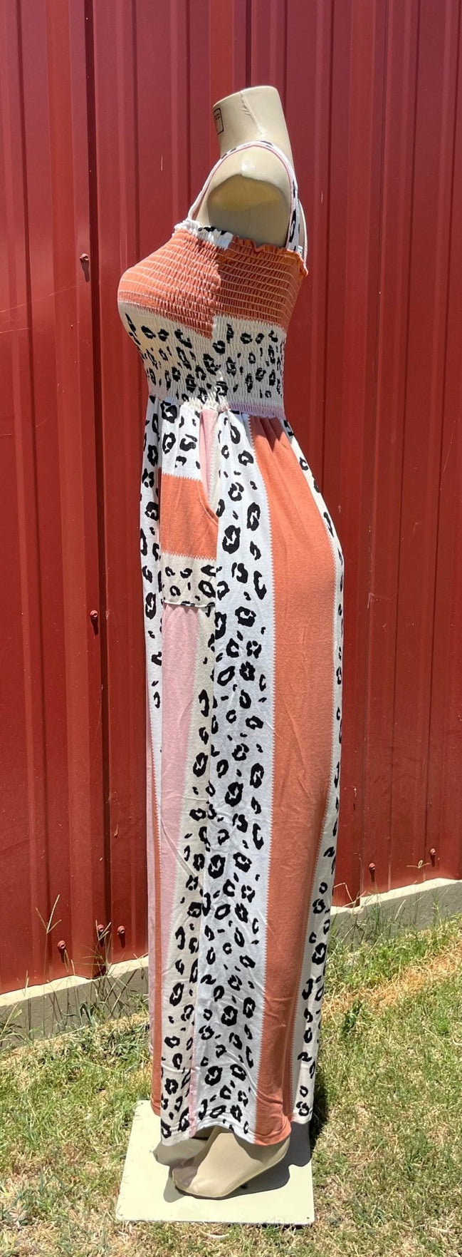Vanilla Monkey animal print jumpsuit, stylish romper with bold animal pattern, perfect for casual or trendy outfits.