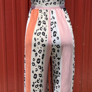 Vanilla Monkey animal print jumpsuit with long sleeves and relaxed fit, perfect for casual wear and stylish comfort.
