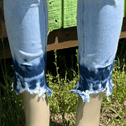 VERVET mid-rise skinny jeans in classic denim, fitted style with a clean waistband and tapered leg for a modern silhouette.