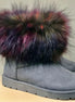 Yoki Fashion short fur-lined boots featuring a stylish ankle-high design and cozy fur trim for cold weather wear