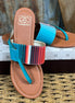 Miami Shoe Fiesta Flats, stylish women's slip-on shoes with colorful pattern and comfortable flat soles.