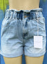 KanCan denim shorts with frayed hems and classic five-pocket design, casual summer style.
