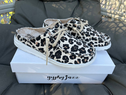 Anaila Gypsy Jazz shoes by Gypsy Jazz, stylish slip-on dance shoes with a sleek design, no box included.