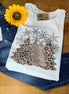 MidWest Tees Christmas Tree and Snowflakes graphic T-shirt featuring festive holiday design on soft cotton top.